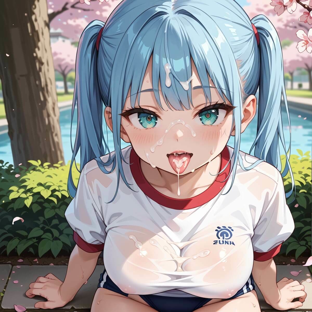 サンプル画像6:桜舞うグランドでブルマ少女でエッチ！5たっぷり200枚★(薬師のいおり) [d_584563]