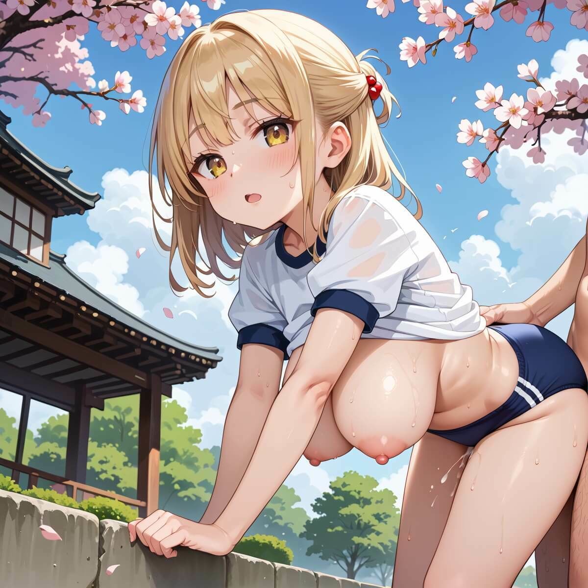 サンプル画像5:桜舞うグランドでブルマ少女でエッチ！6たっぷり200枚★(薬師のいおり) [d_584565]