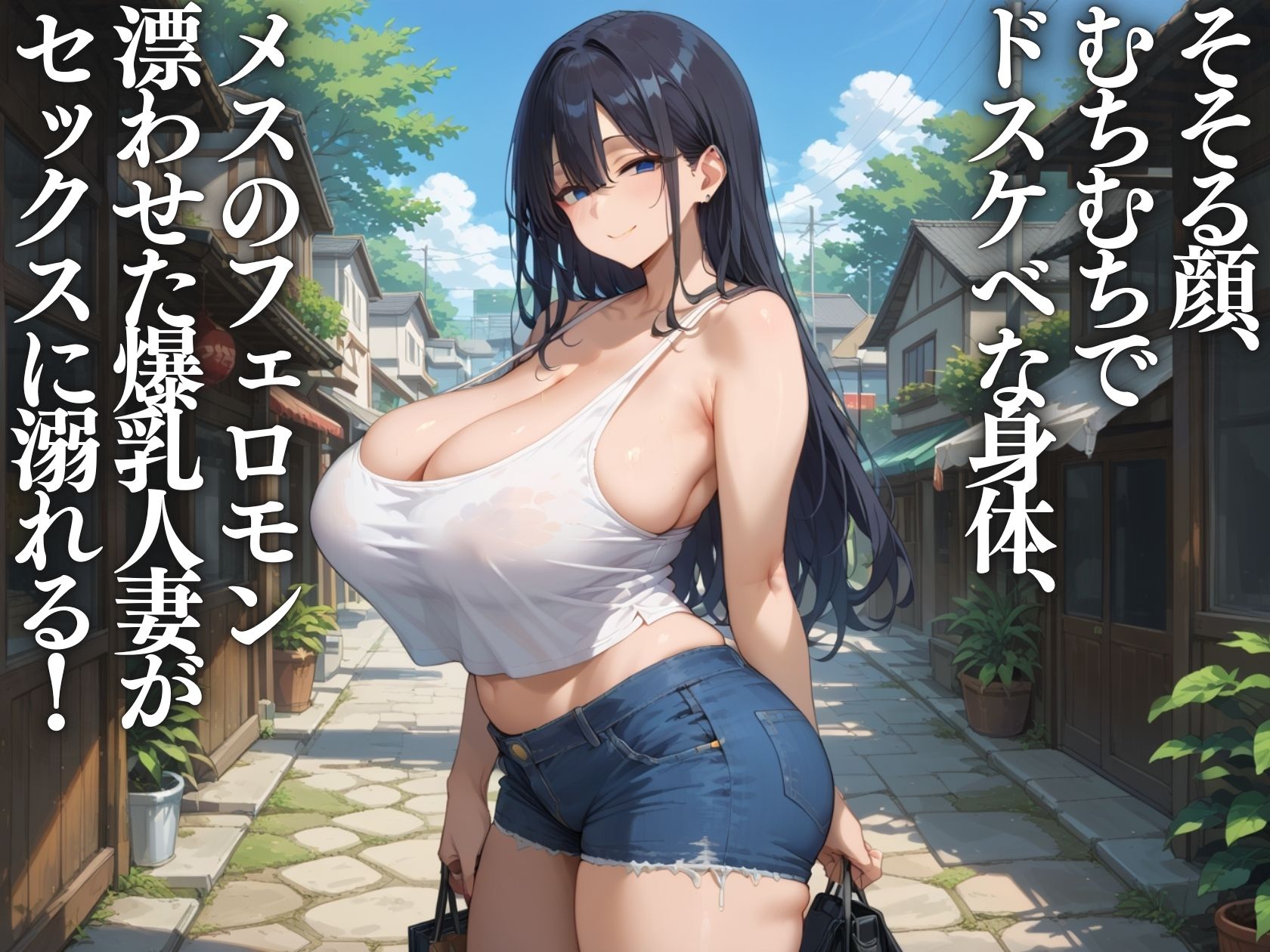 田舎のドスケベ爆乳叔母さんと汗だくセックスしまくる一夏 画像1