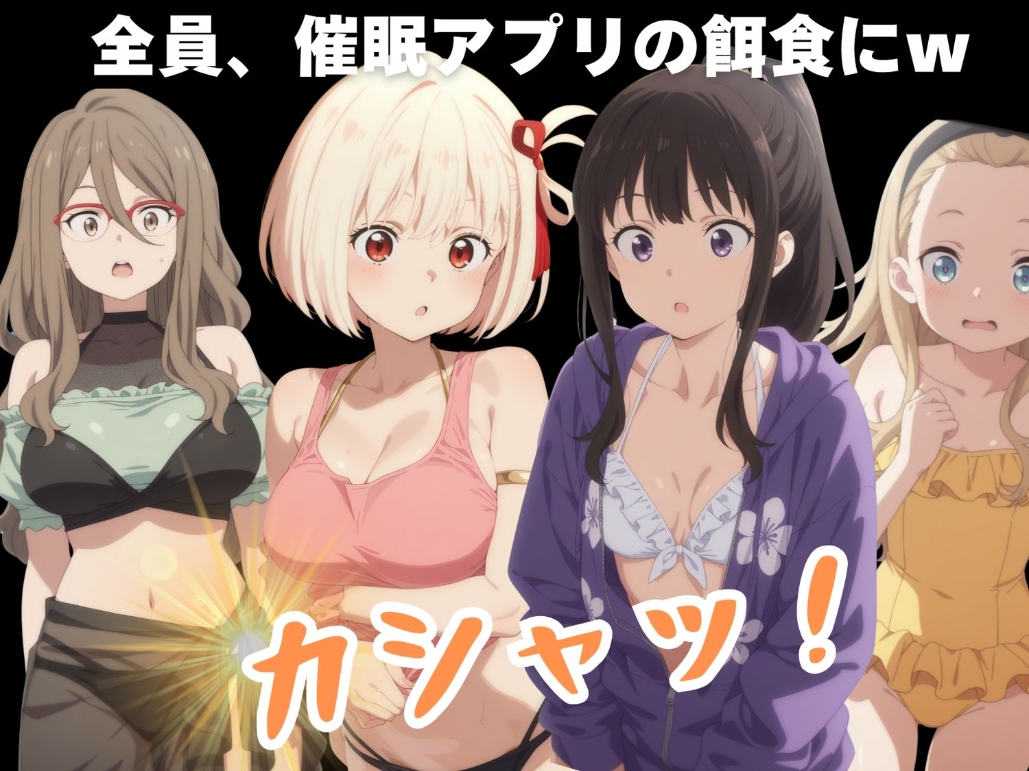 サンプル画像2:海辺の寝取られ指令 〜アプリに奪われたリ●リスの純潔〜(もふもふピクセルズ) [d_584897]