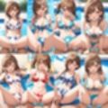貸し切りプールで花柄ビキニ中出し【500枚】