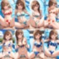 貸し切りプールで花柄ビキニ中出し【500枚】