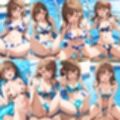 貸し切りプールで花柄ビキニ中出し【500枚】