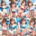 貸し切りプールで花柄ビキニ中出し【500枚】