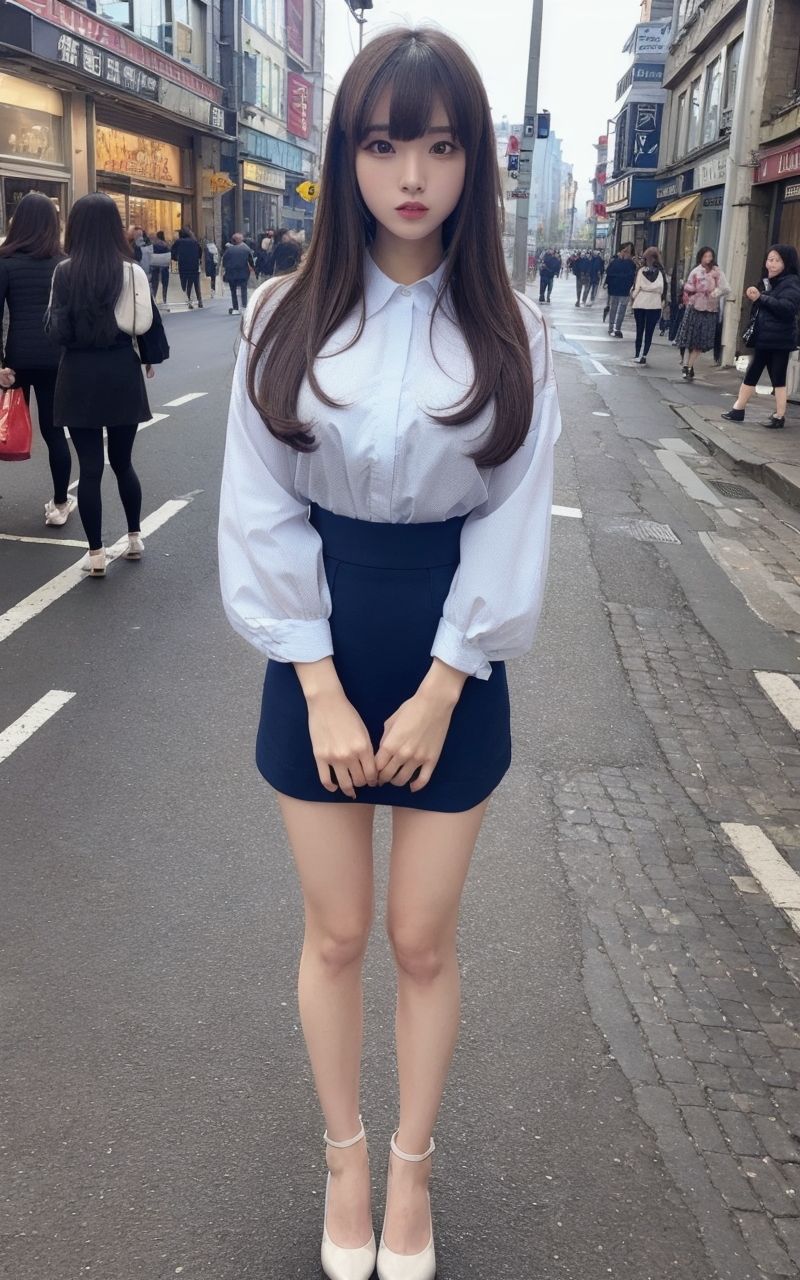 AI美女写真集┃通りを歩く美女 画像7