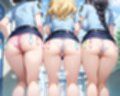超ミニスカ警察〜パンツ丸見えの婦人警官達にセクハラしたり、ぶっかけたり、チ〇ポのお世話してもらうイラスト集〜