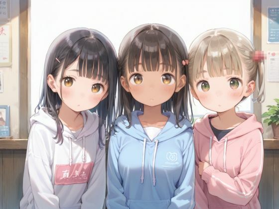 日焼け肌のすじまんロリっ子少女たちを調教おなほーるにしてみた_1