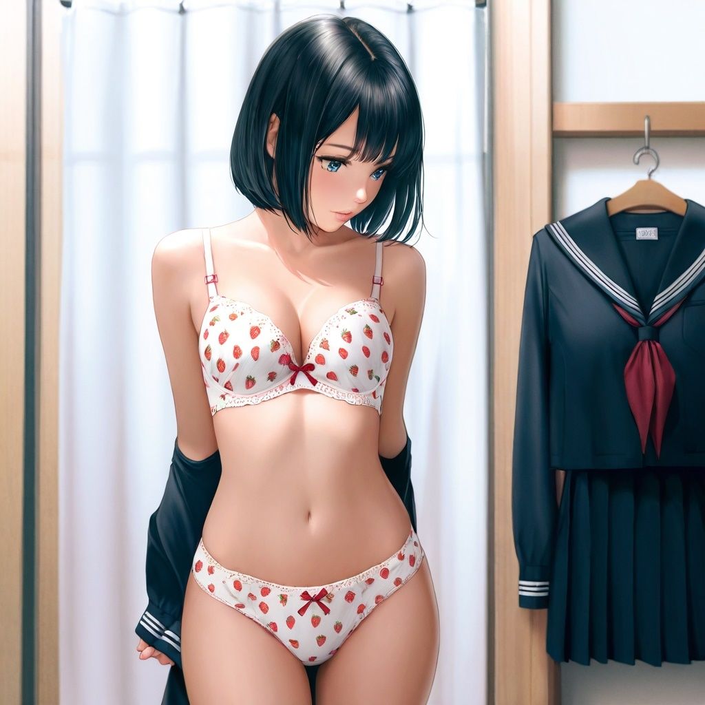 サンプル画像2:潜入女子更衣室  JK生着替え中〜リアル風ver〜(あみゅみゅ) [d_585164]