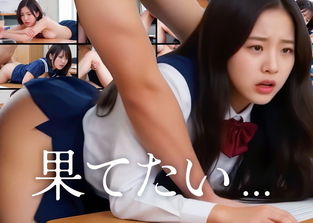 サンプル画像1:【AI動画】JKハーレムパラダイス(いもいもラテ) [d_585208]