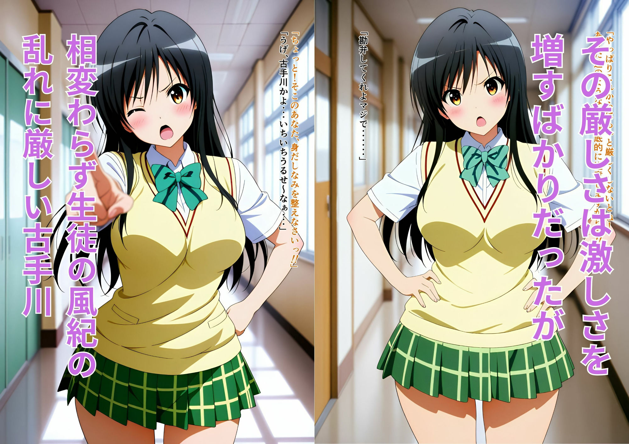 サンプル画像1:風紀委員のために男子のチ◯ポに媚びまくることになってしまった古◯川唯(はやふ) [d_585224]