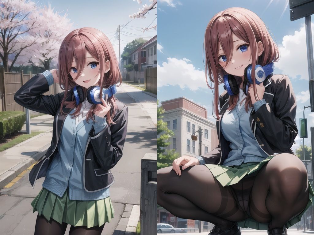 サンプル画像1:美少女イラスト集〜中〇三玖編〜(ビスコ) [d_585245]