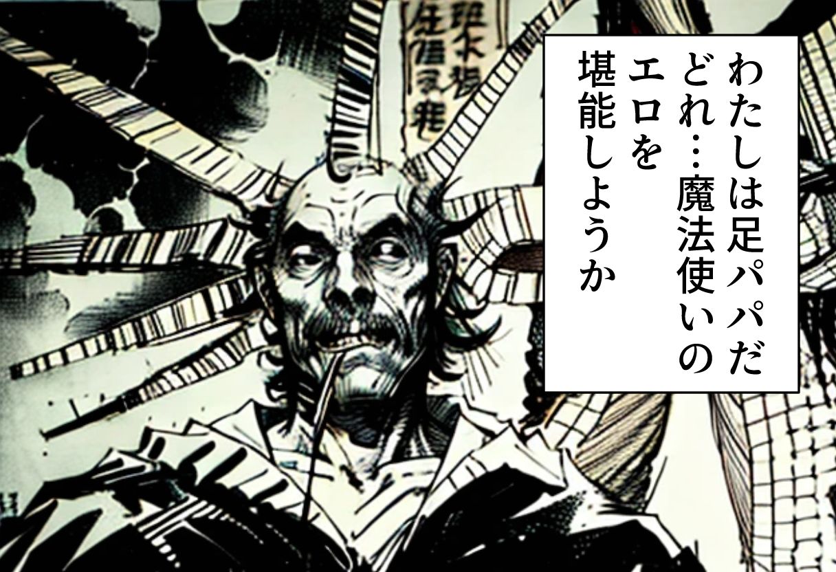 サンプル画像1:足パパがイク！  魔法使い編(コーンパン) [d_585252]