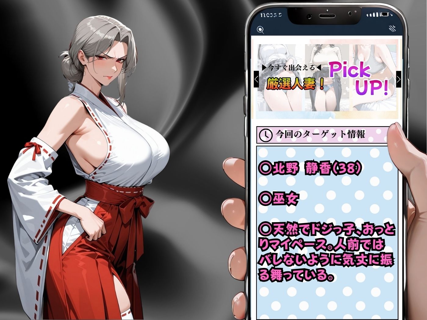 肉感人妻種付け〜巨乳巫女に邪気デカち○ぽを浄化してもらう話〜 画像2