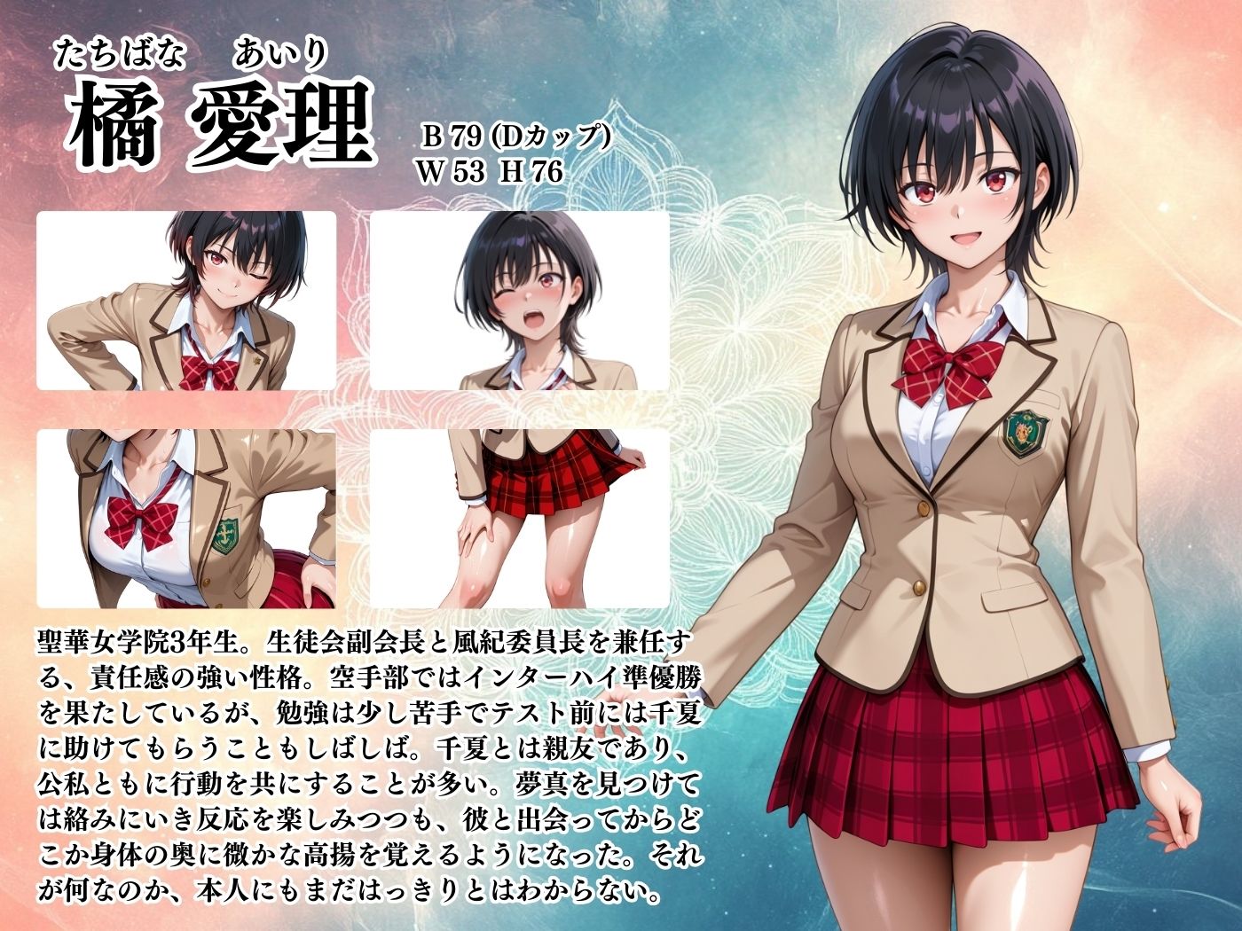 サンプル画像2:【4Kイラスト】淫夢堕_俺の淫夢で橘愛理の本性を犯し尽くす！！（白ビキニ編）(Re:ロード_聖華女学院) [d_585453]