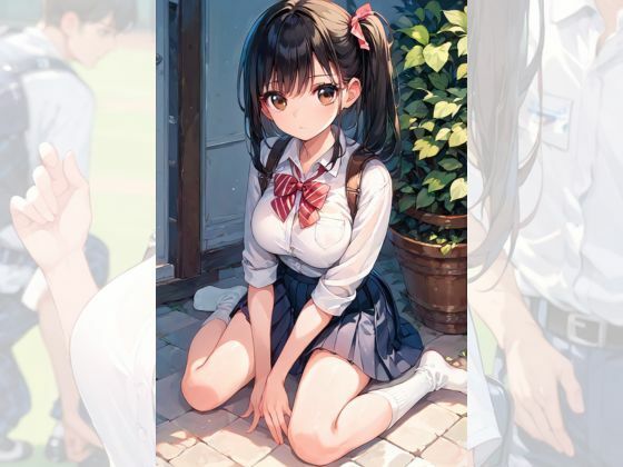 サンプル画像3:野球部のマネージャーと部室で雨宿りしていると濡れている体に興奮してしまうボク(AI隠れ変態ちゃん) [d_585531]