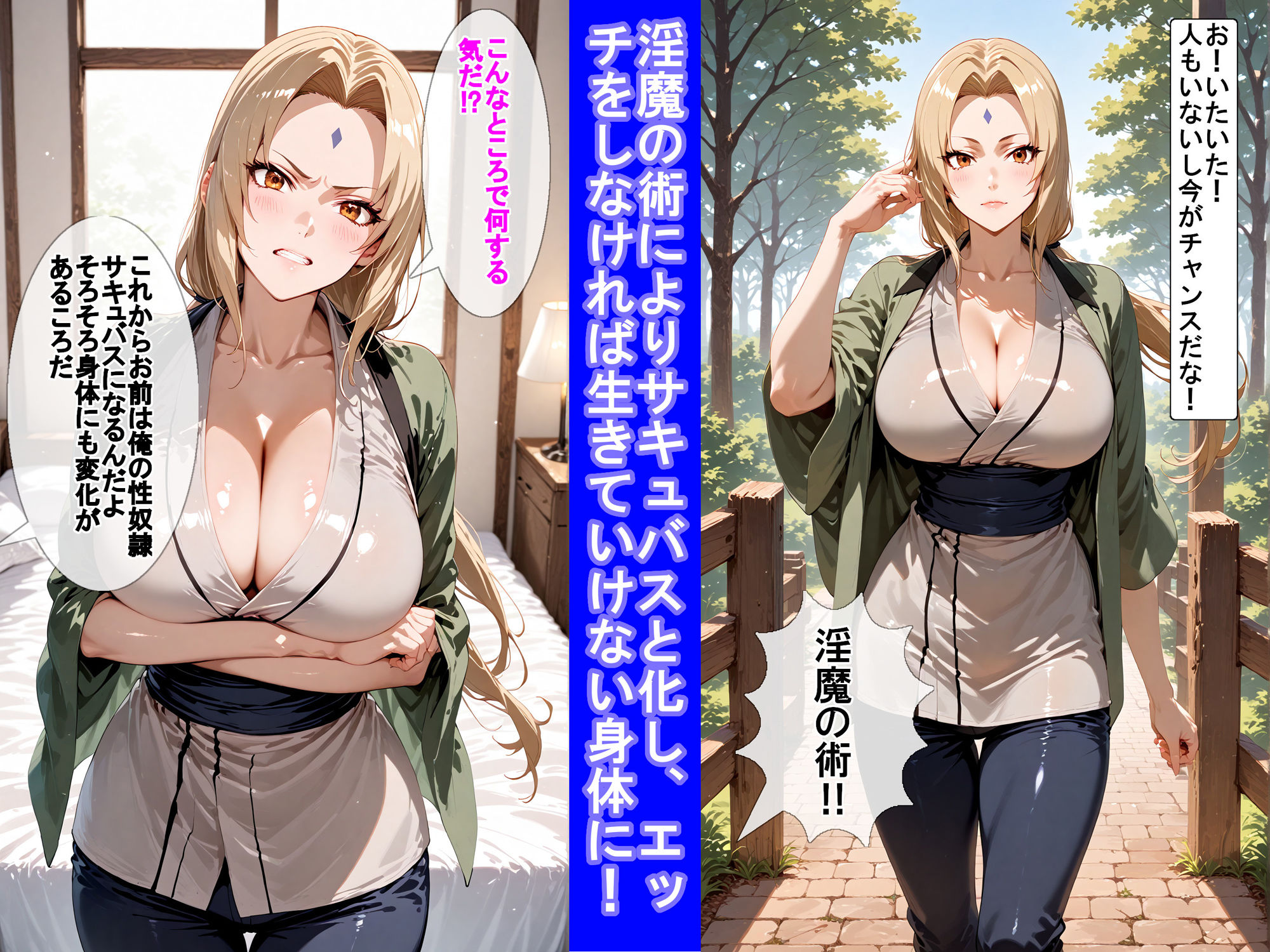 淫魔の術でサキュバス化した綱〇を好き放題する話 画像1