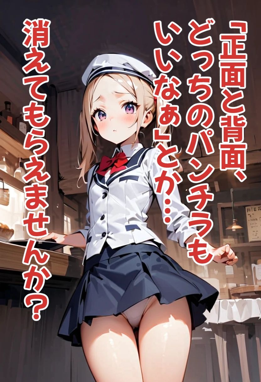 サンプル画像6:足刈がイク！  ウェイトレス・パンチラ編(コーンパン) [d_585607]