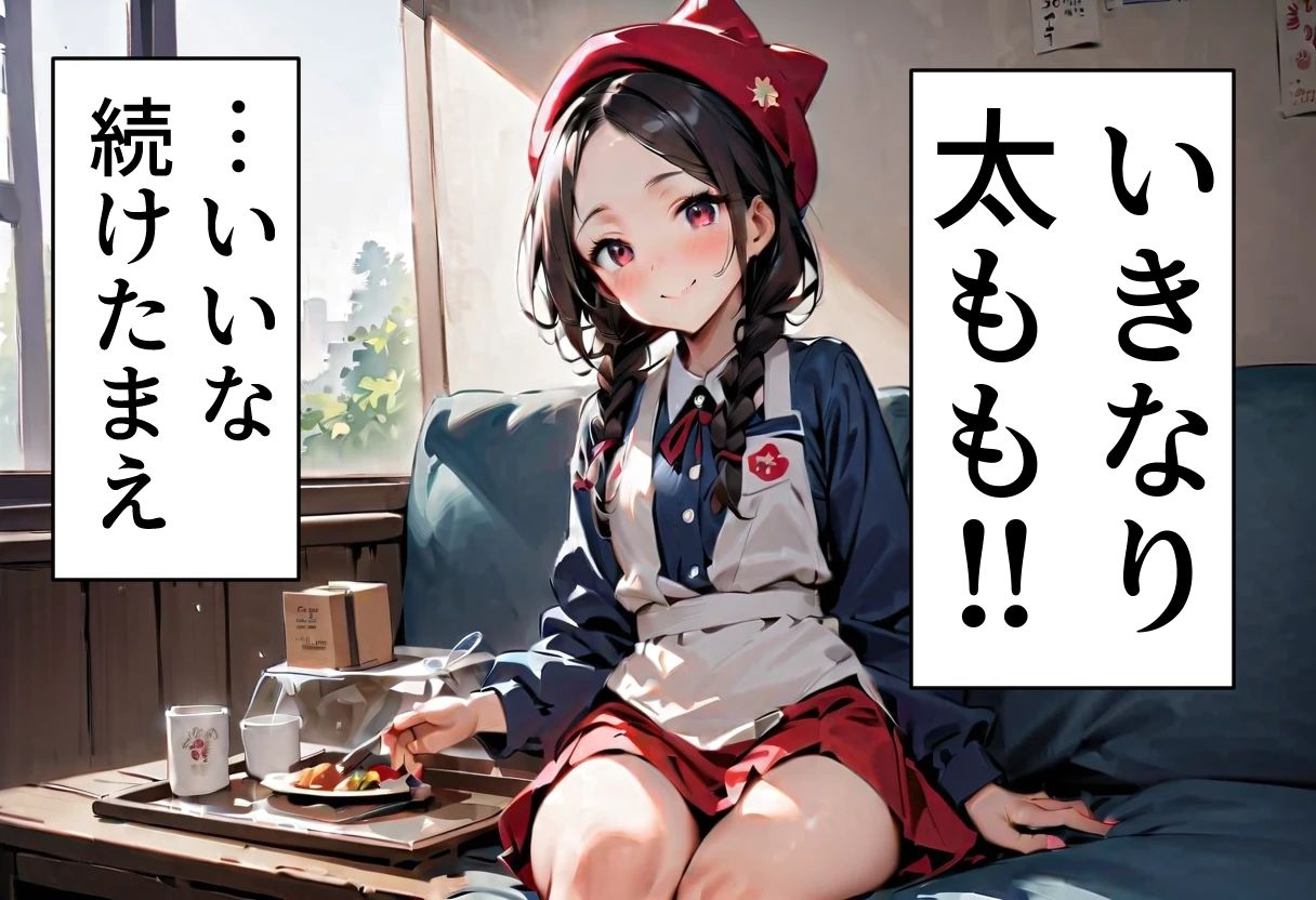 サンプル画像2:足パパがイク！  ウェイトレス・パンチラ編(コーンパン) [d_585762]