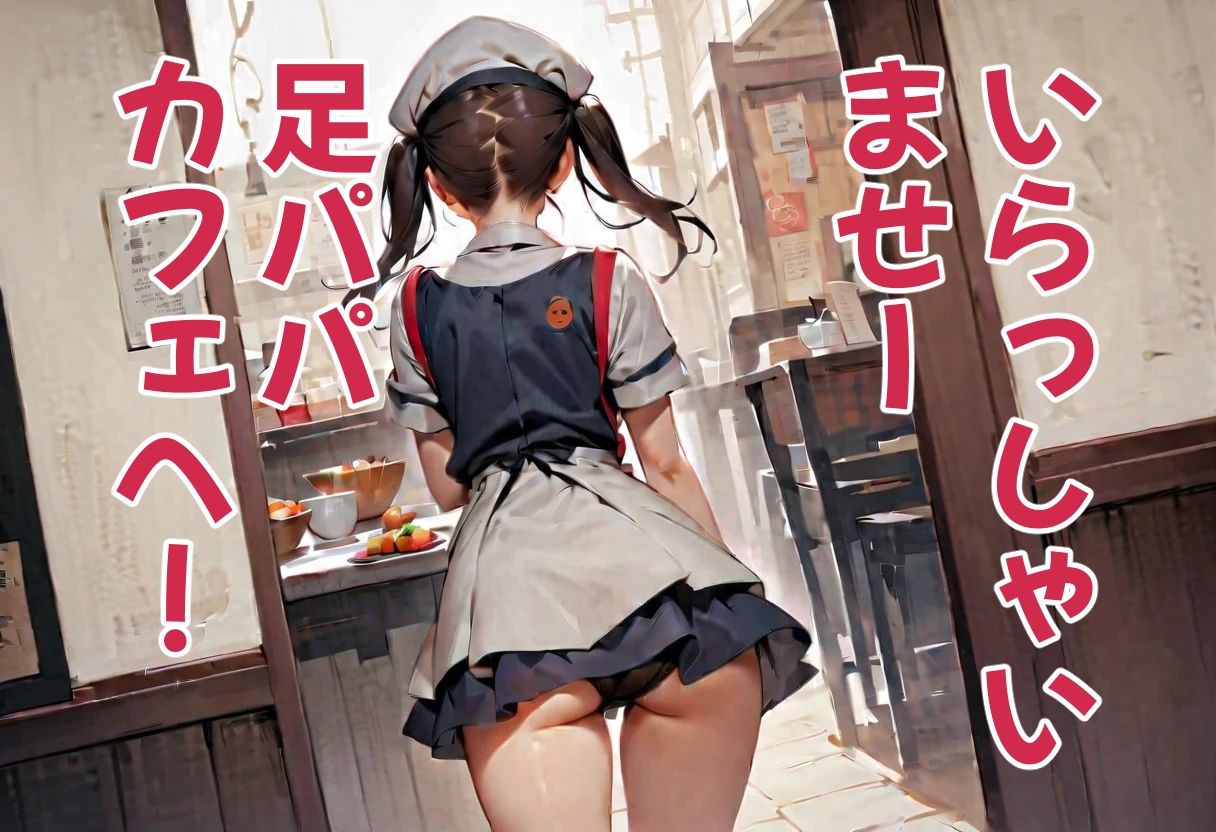 サンプル画像6:足パパがイク！  ウェイトレス・パンチラ編(コーンパン) [d_585762]