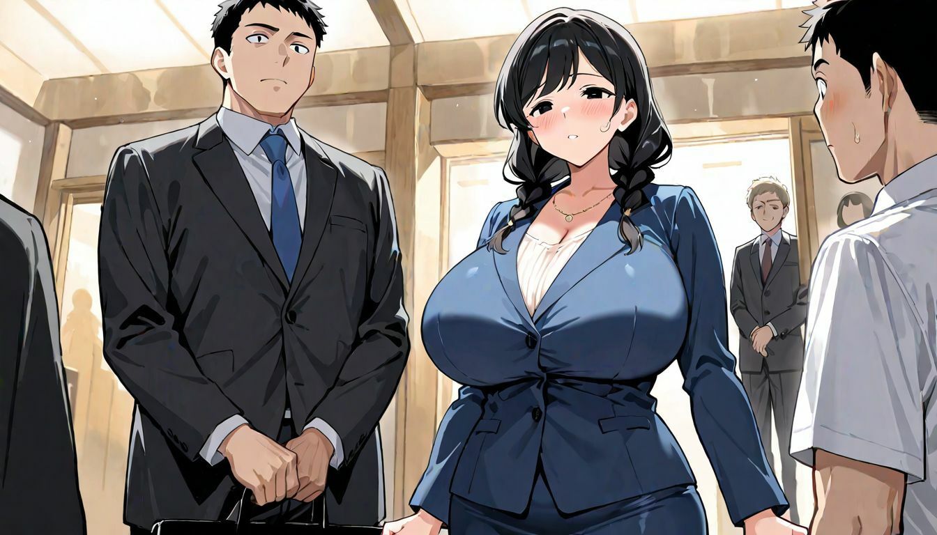 爆乳人妻上司との話せない関係 画像1