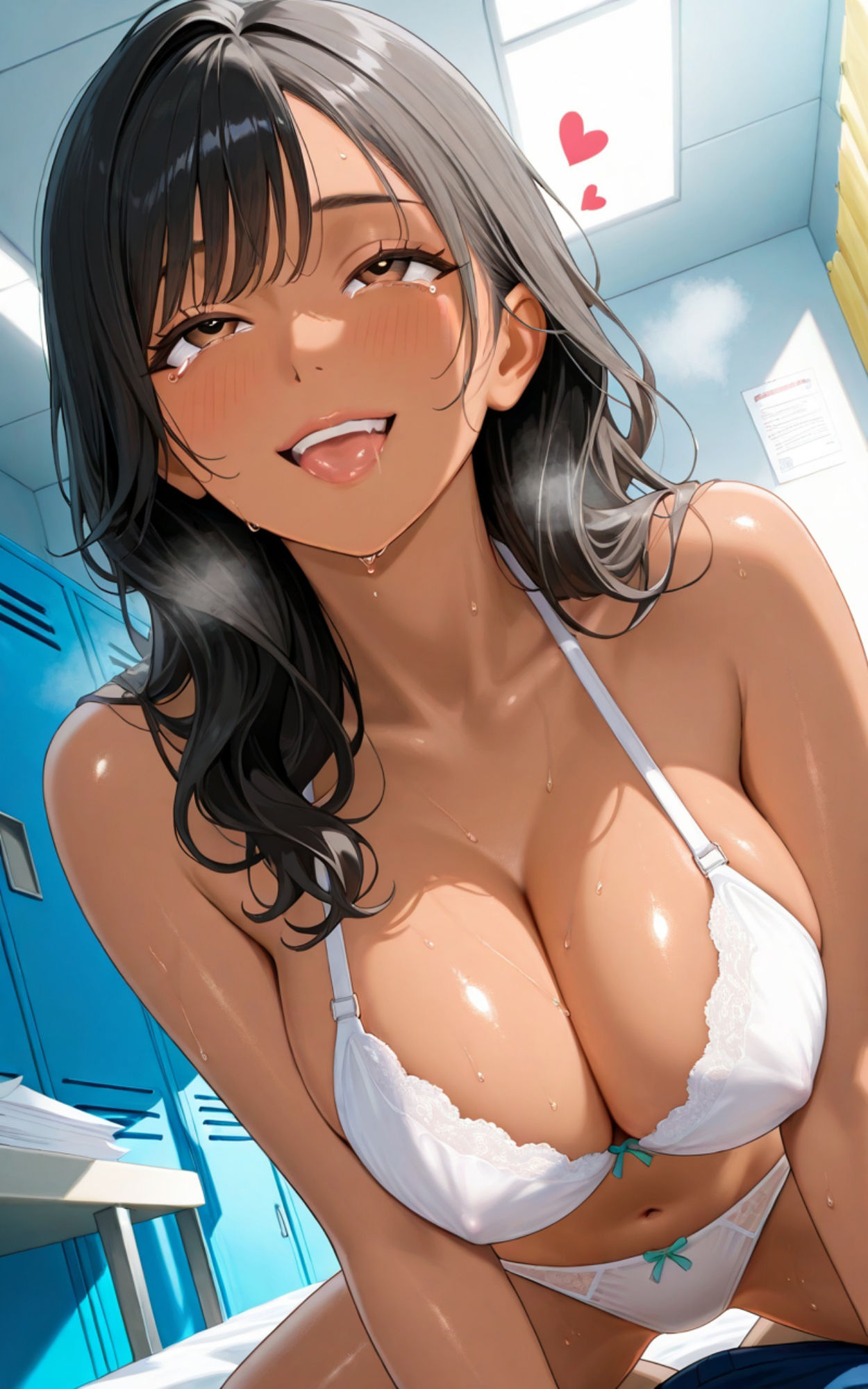 サンプル画像4:性育学院  NO.1  爆乳黒ギャル編(マンゴージュース) [d_585849]