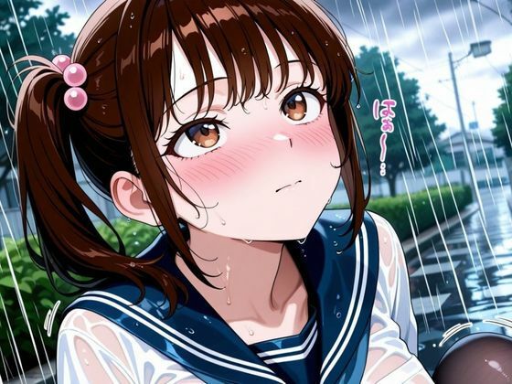 サンプル画像2:びしょ濡れ制服、理性崩壊。〜幼馴染の透け乳とパンスト尻、もう止まれない。〜(ぱいんだー出版) [d_585867]