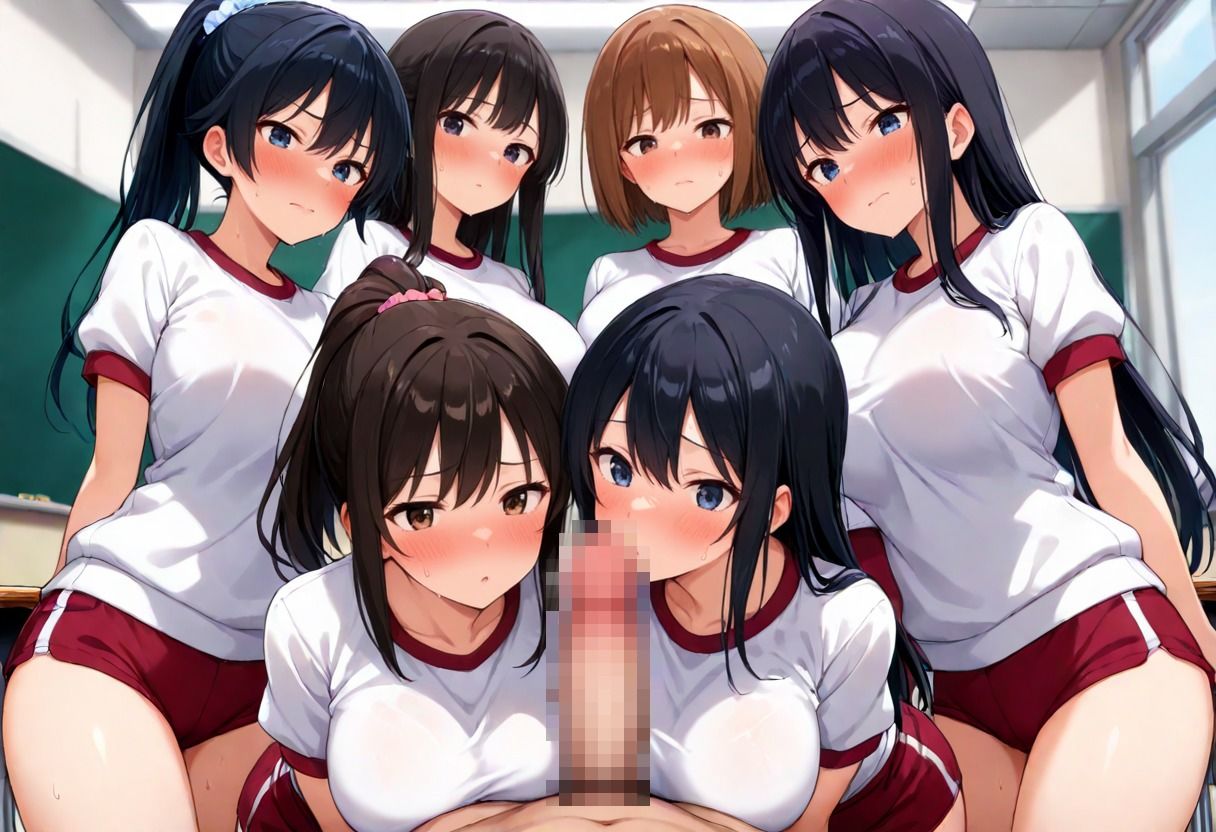 サンプル画像2:ハーレム学園で性処理係の僕ー放課後、制服のまま腰を振る少女たちー(カムジャタン) [d_585907]