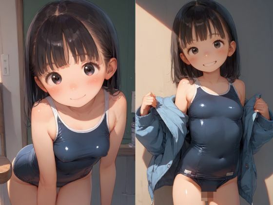 部活のエース級スク水つるぺた女子校生が変態監督と居残り中出し特訓 画像1