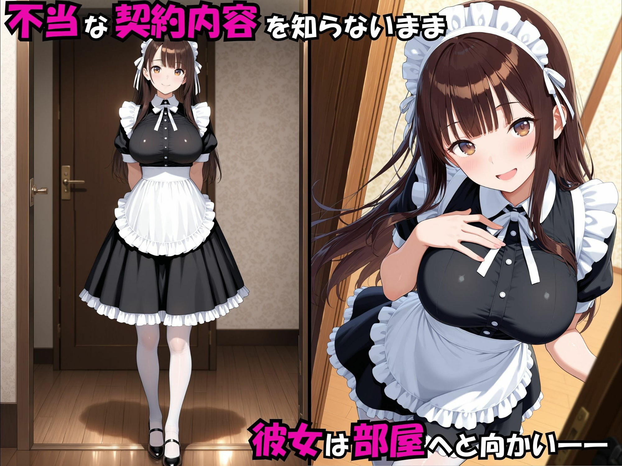 サンプル画像2:可愛すぎる「新米メイド」を契約で拘束し、羞恥と快楽で堕としていく話(獣淫ラボ) [d_585924]