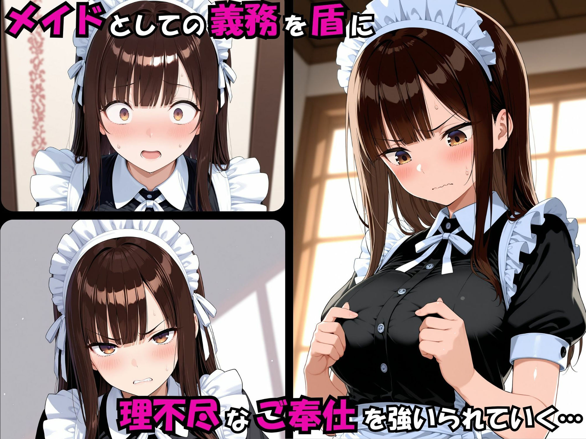 サンプル画像3:可愛すぎる「新米メイド」を契約で拘束し、羞恥と快楽で堕としていく話(獣淫ラボ) [d_585924]