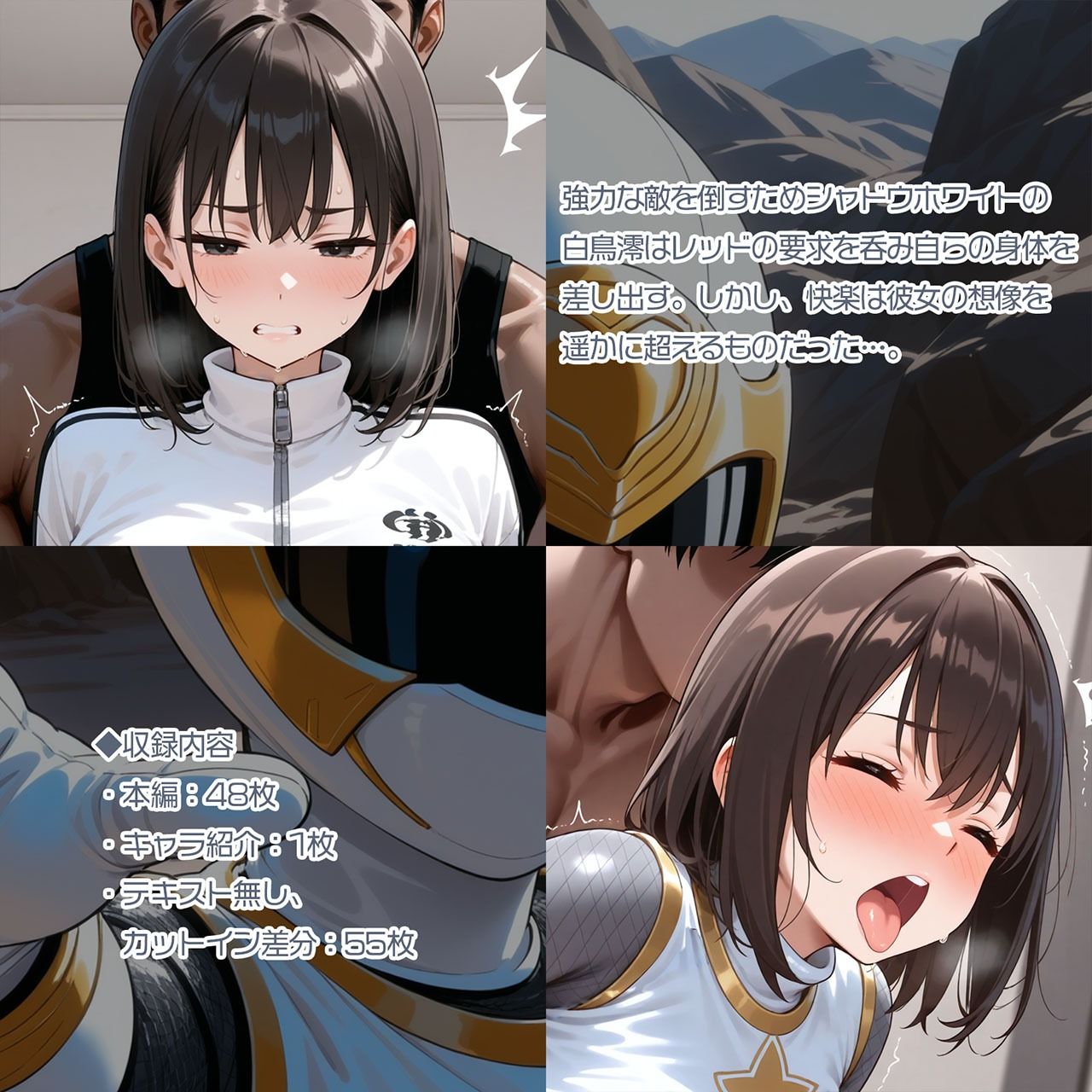 サンプル画像4:幻影戦隊シャドウレンジャー 〜シャドウホワイト編〜(AI魔法少女) [d_585943]