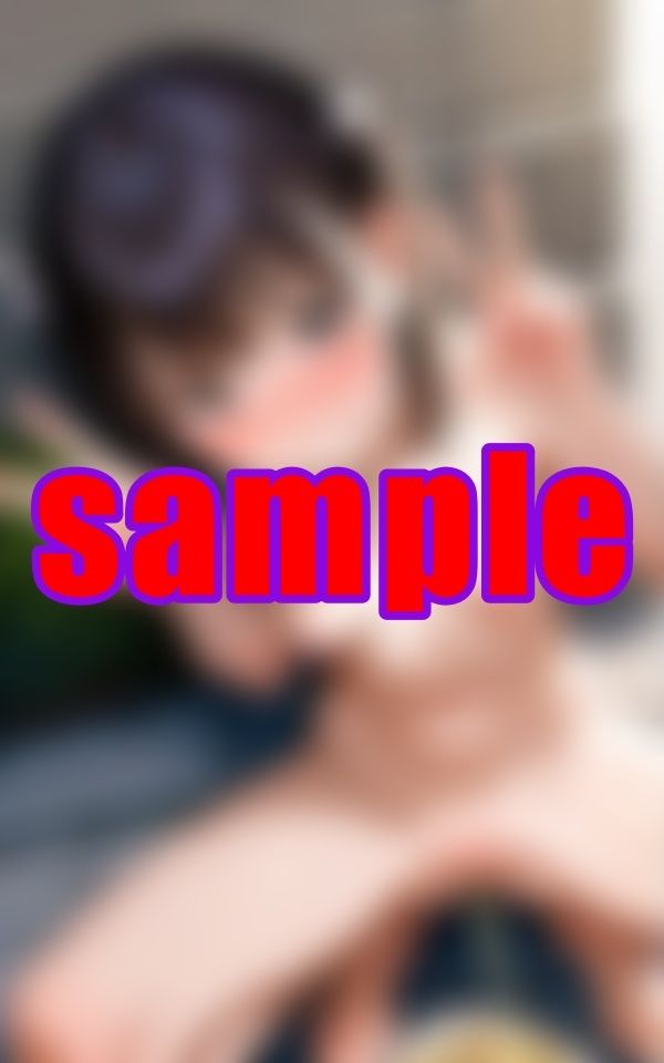 我慢して、従って、ピースまでして…勢いよくオシッコ出た時の顔がたまらない。 画像2