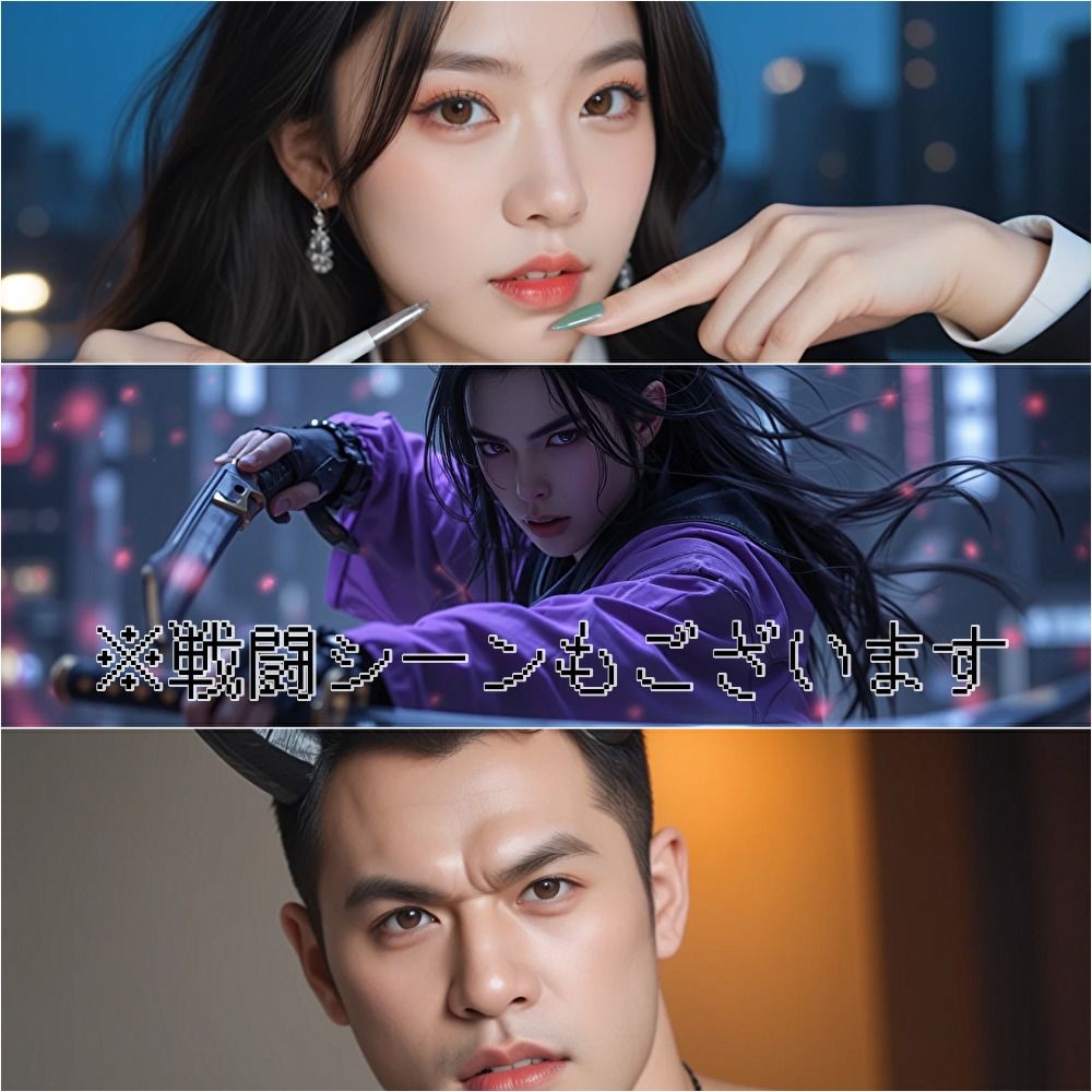 サンプル画像4:美少女妖怪浪漫譚  第二章:かまいたち(AI屋キサラギ) [d_586219]