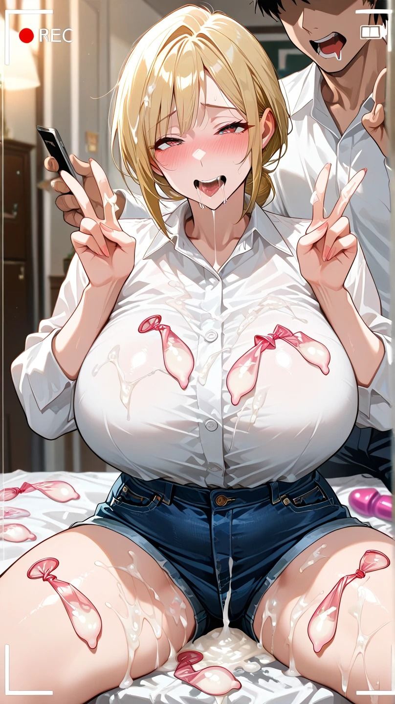 サンプル画像3:爆乳×人妻〜色んなシチュエーションでしてみた〜(腐ったりんご) [d_586221]