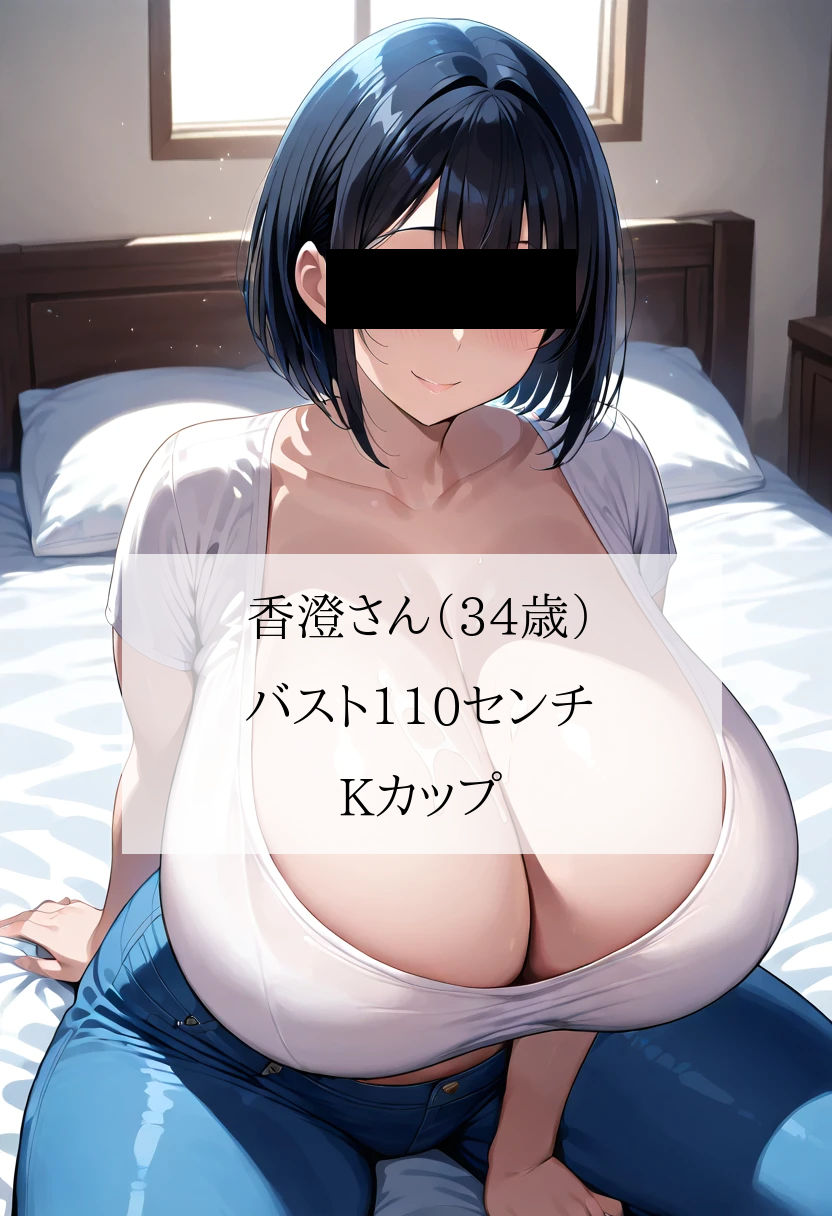 ぱつぱつジーンズ姿の爆乳むちむち人妻が一番エッチだよね<香澄さん編> 画像1