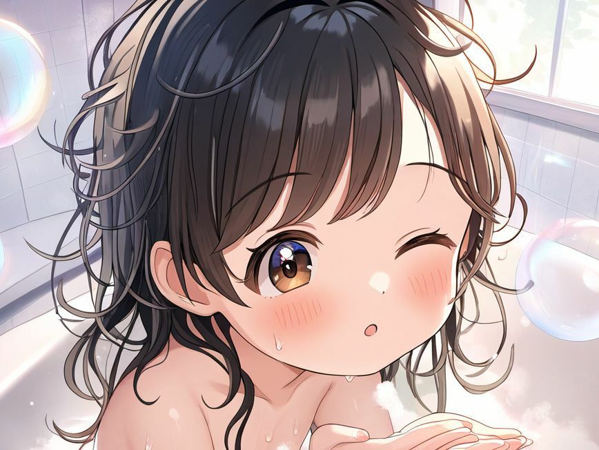 泡まみれのバスタイム エロ漫画2