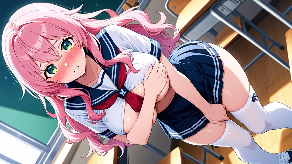 巨乳黒髪お姉さん&ピンク髪娘が撮影で種付け受精【4K】 画像5