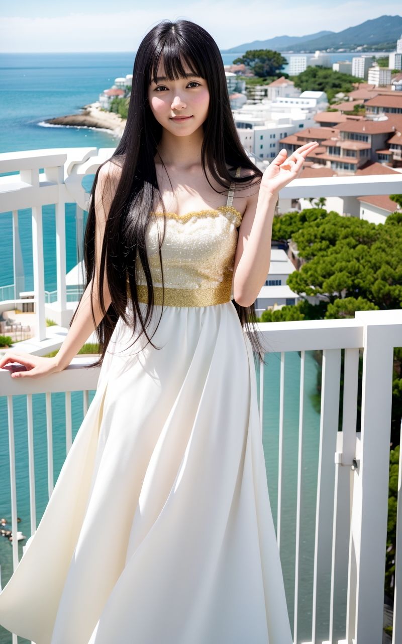 AI美女写真集┃ロングスカートで美女 画像1