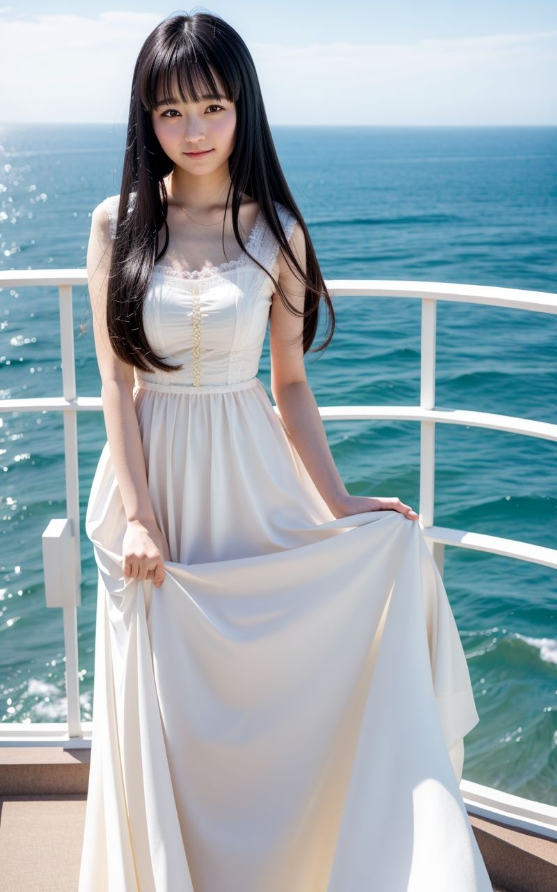 AI美女写真集┃ロングスカートで美女 画像2