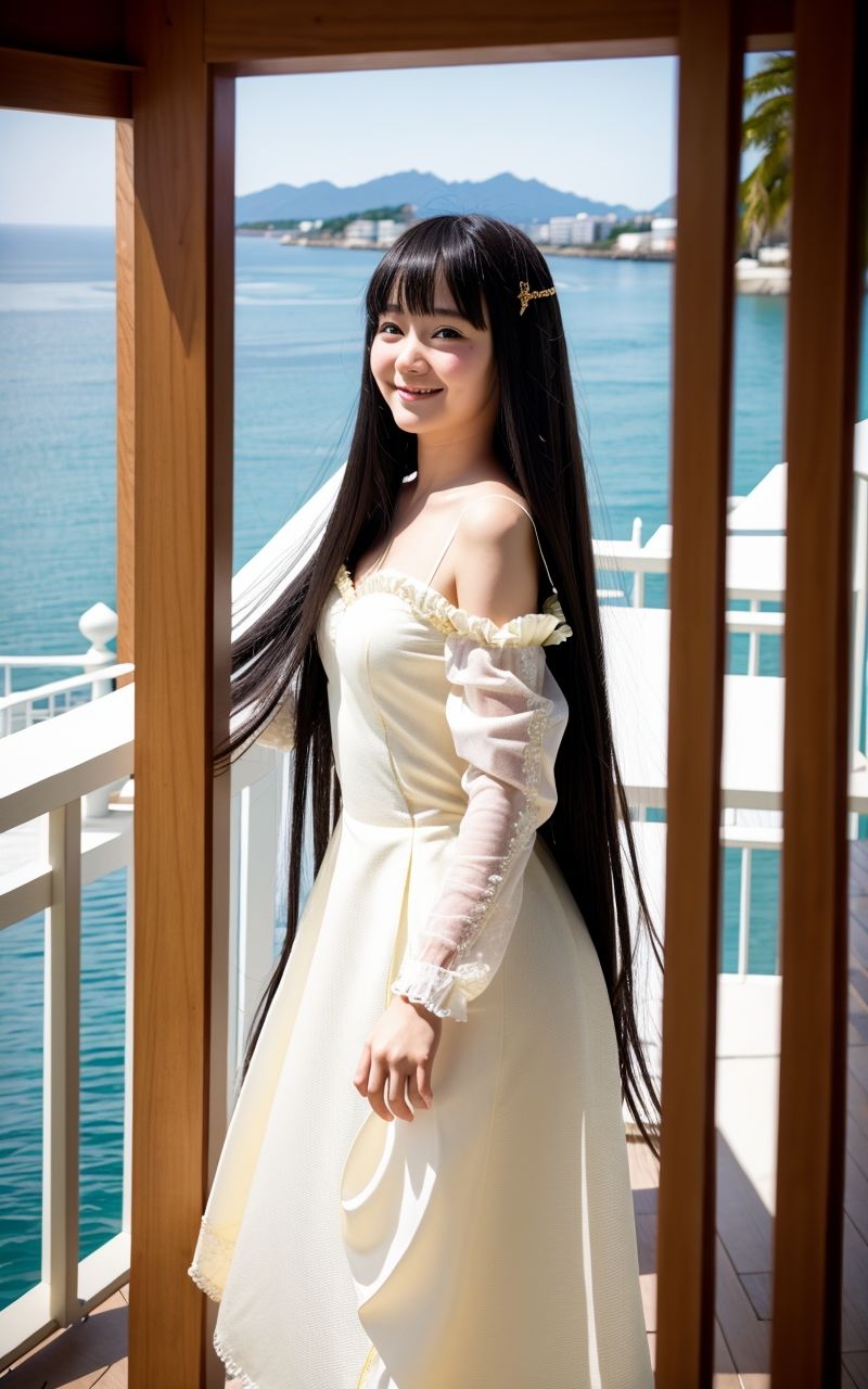 AI美女写真集┃ロングスカートで美女 画像6