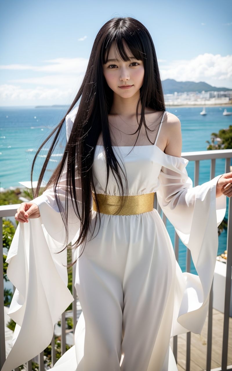 AI美女写真集┃ロングスカートで美女 画像9