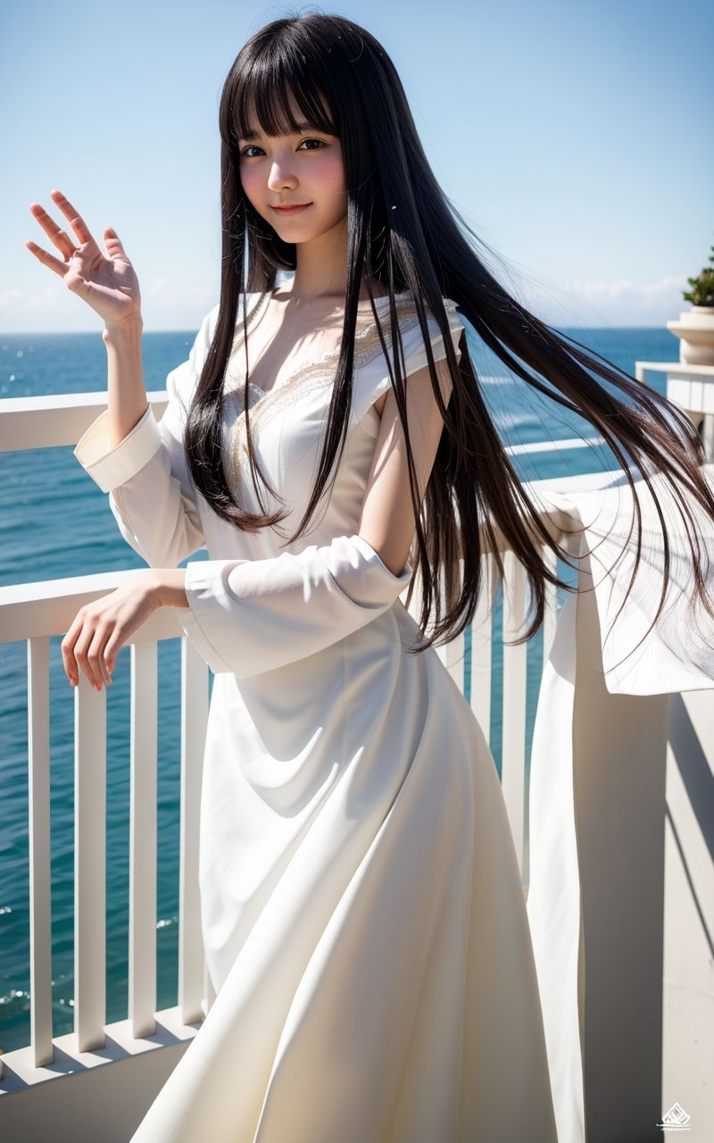 AI美女写真集┃ロングスカートで美女 画像10
