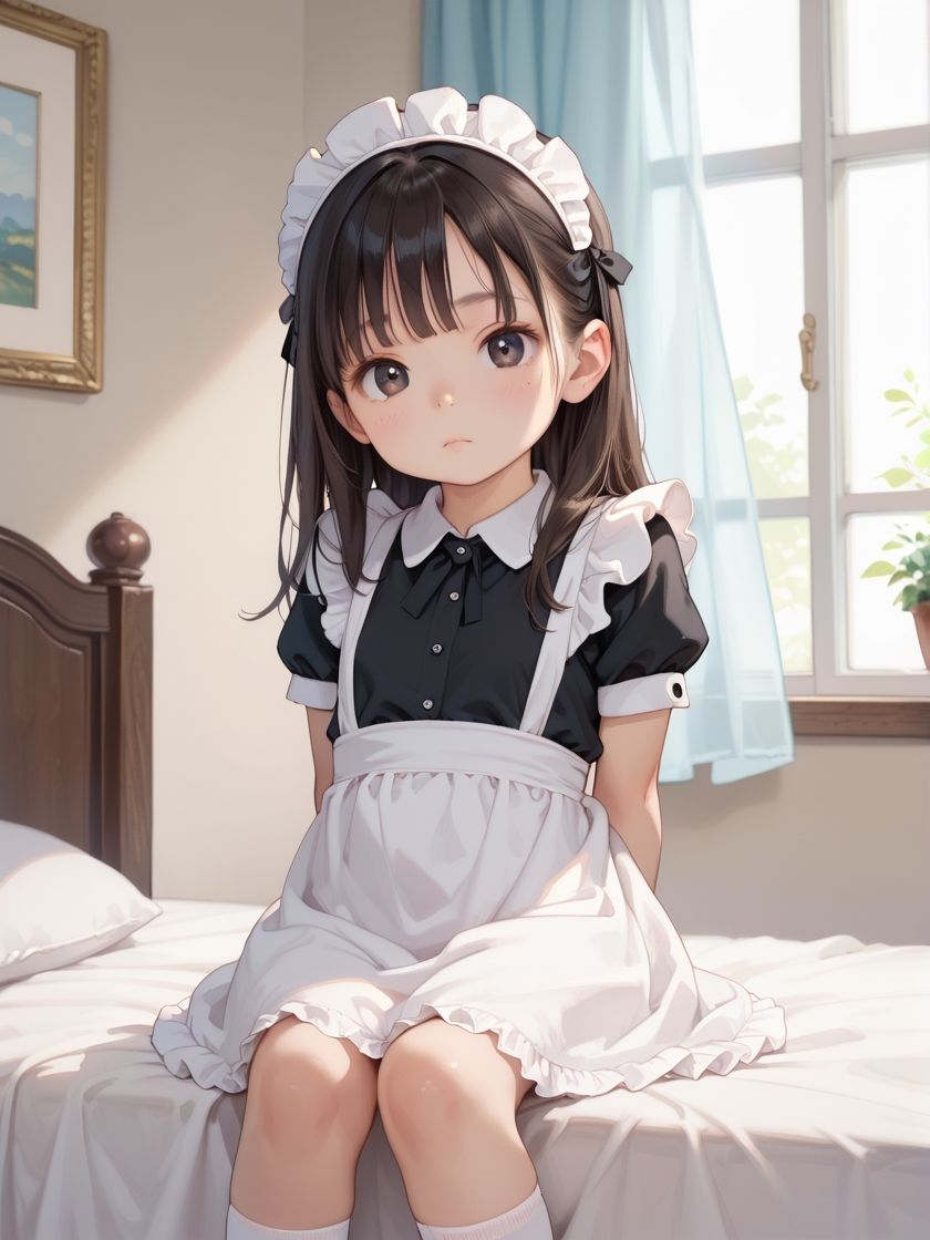 俺のメイドがエロすぎる！?つるぺた処女をハメ倒し?画像no.1