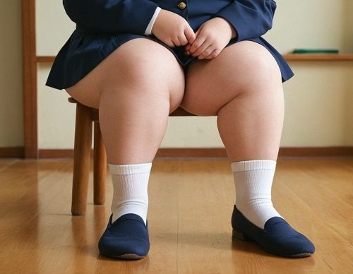 サンプル画像4:むっちむちなぽっちゃりふっくら女子校生ver13(むっちむちなぽっちゃり) [d_586399]