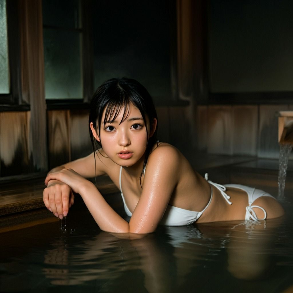 サンプル画像3:【120枚】〜湯けむり温泉旅〜  紺染 町子【大ボリューム！】(町子ハウス) [d_586444]