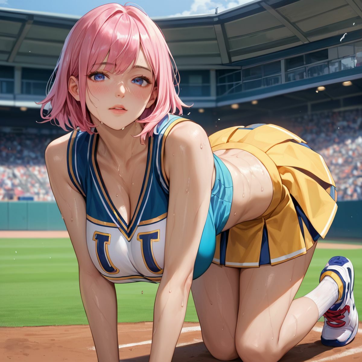 サンプル画像3:選手とチア禁断の関係3(ぷりぷりケッツ) [d_586467]