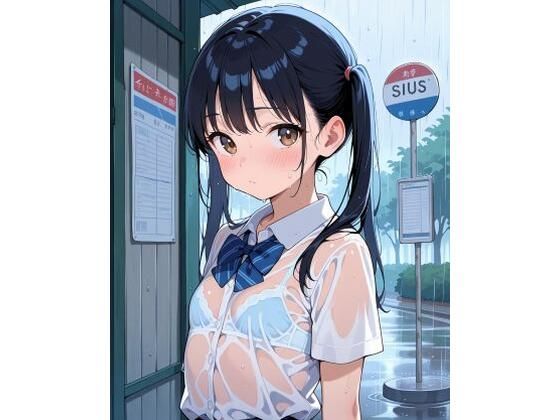 見せつけガールズ☆ 雨宿りでびしょ濡れ編 〜ツインテール彼女ver.〜【カズン】