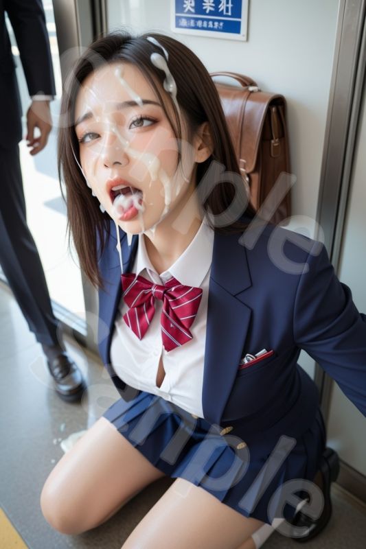 JK ブレザー女子校生 精子まみれの日常 《通学電車 編》vol.2 画像8
