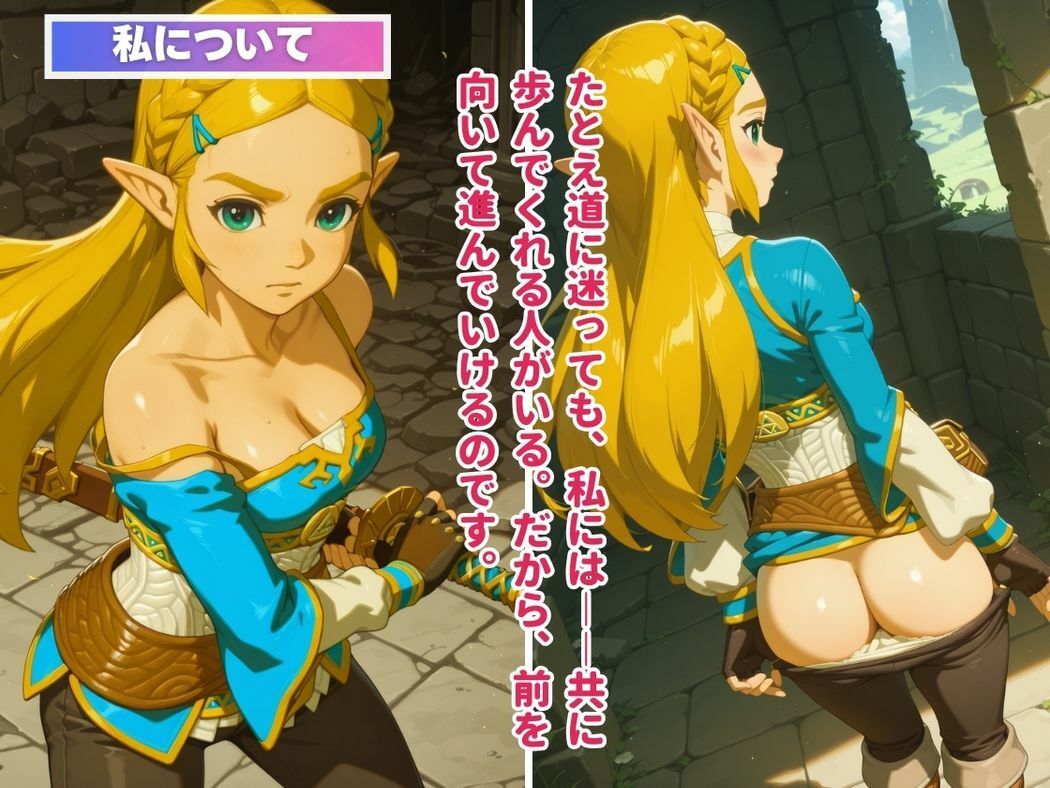 サンプル画像1:催●支配 ゼ●ダ姫〜おじさんの子を妊娠〜ブレス オブ ● ワイルド(三日坊主出版) [d_586564]