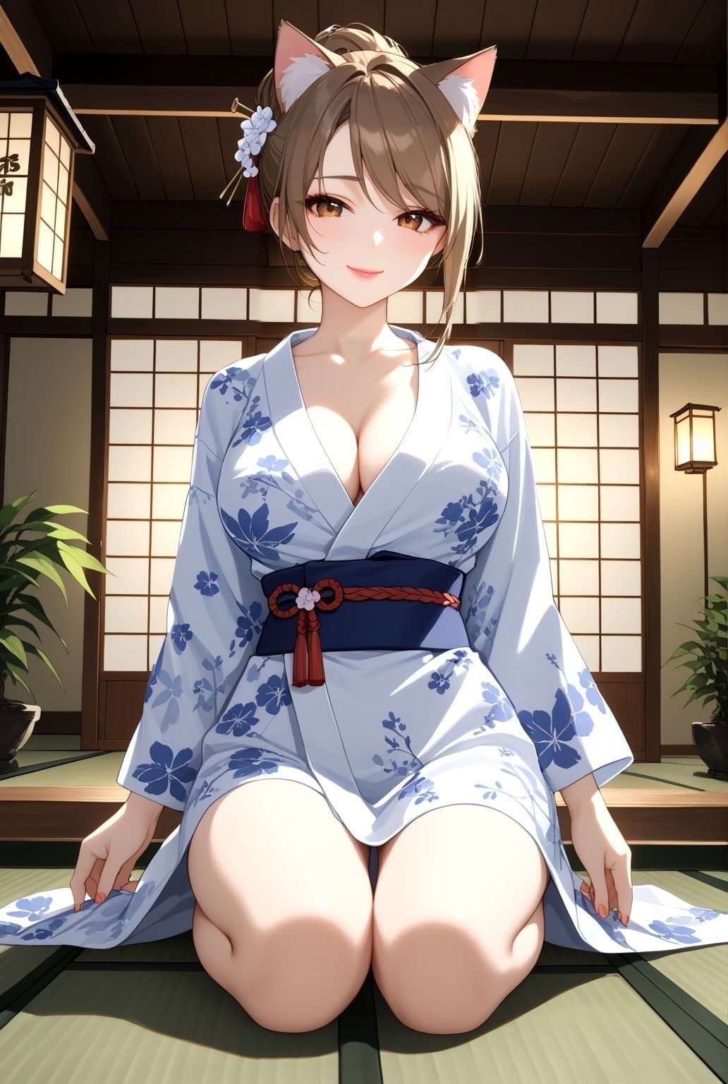 サンプル画像2:猫耳旅館へようこそ――癒しと秘密のひととき(けものクラブ) [d_586575]